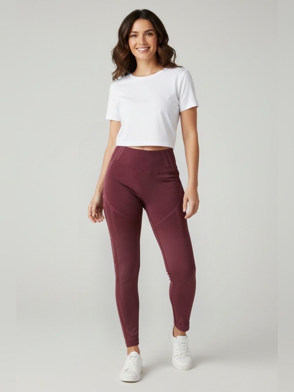 Gymshark Seamless High Waist Leggings - Burgundy